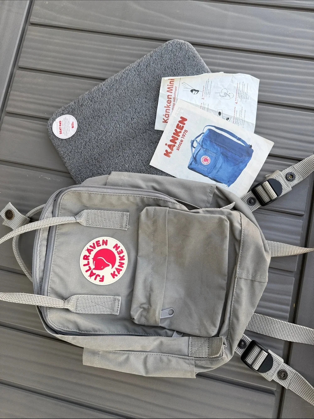 Fjallraven Kanken Mini Backpack in Taupe Gray
